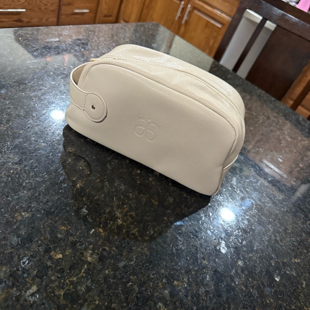 Arbonne Cream Cosmetic Bag